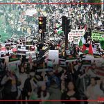 تصاویر هوایی از تجمع تاریخی حامیان فلسطین در انگلیس