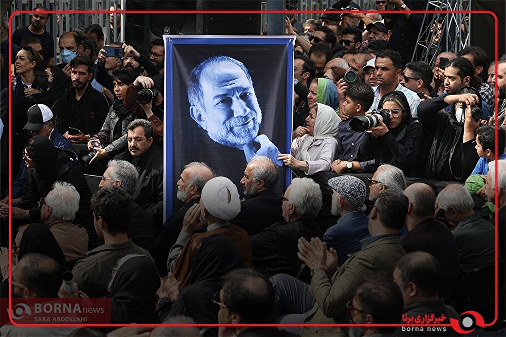 حضور هنرمندان در مراسم تشییع آتیلا پسیانی