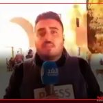 لحظه‌ای که همزمان با پخش زنده شبکه الغد، صهیونیست‌ها چند متری بیمارستان اندونزی را بمباران کردند