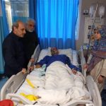 عیادت جبلی از مجروحان دعوا رژیم صهیونیستی به رسانه ملی_مهتاب من