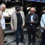 دیدار هنرمندان پیشکسوت با جبلی در ساختمان شیشه ای شیشه ای_مهتاب من