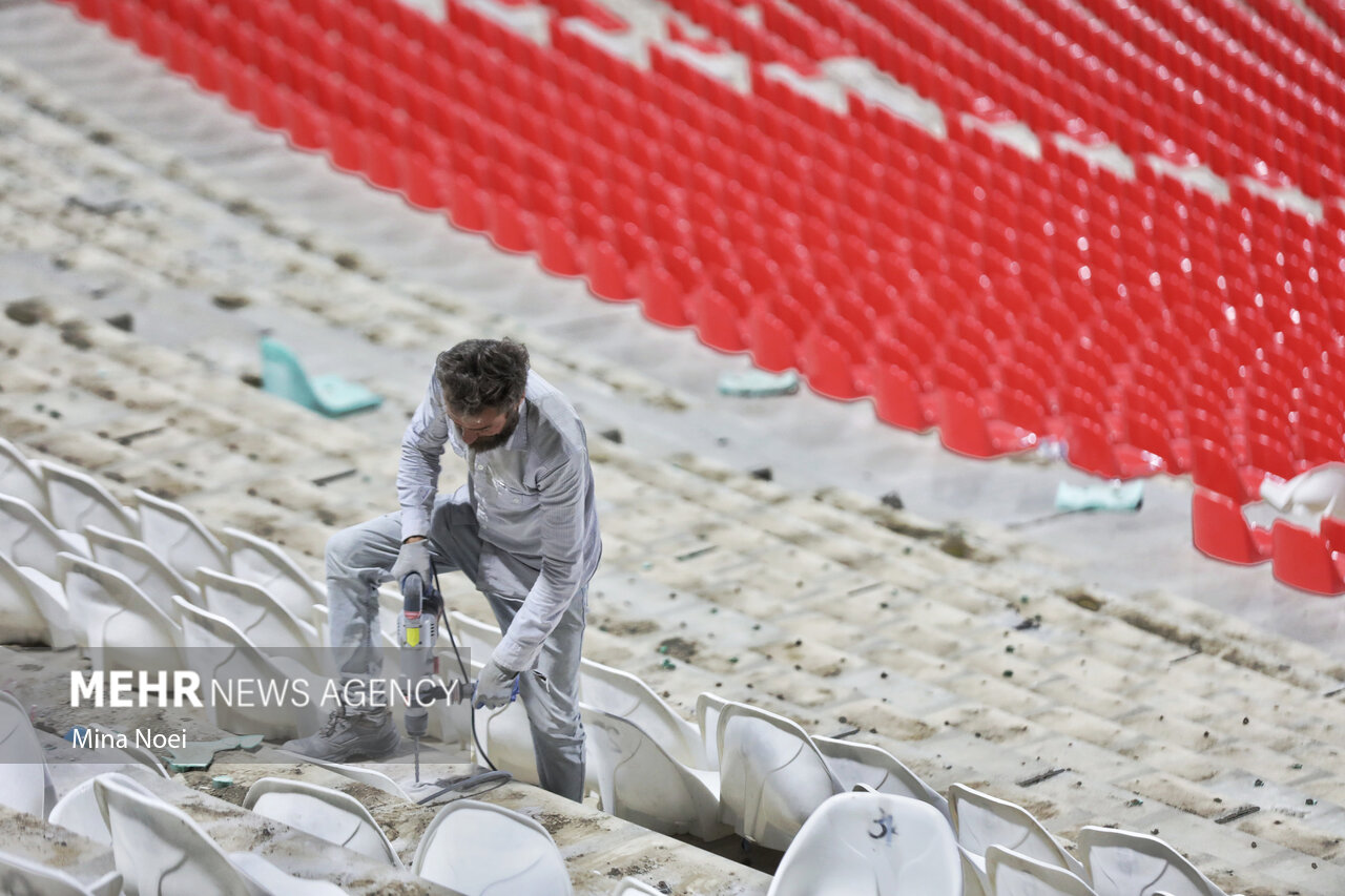 آخرین وضعیت ورزشگاه یادگار امام(ره) تبریز