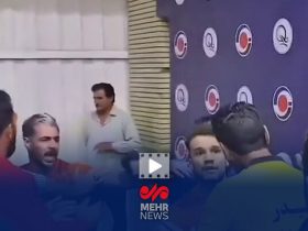 تصاویری از درگیری و کتک‌کاری در بازی مس سونگون و گهر زمین